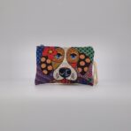 Gobelin Kosmetiktasche – Flower Dog