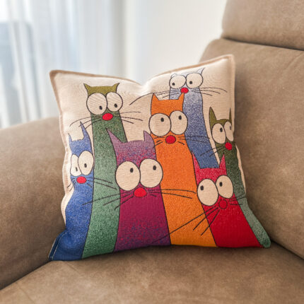 veya kissenbezug cat-crowd