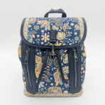 carpet backpack-navy-blue