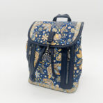 carpet backpack-navy-blue