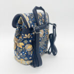 carpet backpack-navy-blue